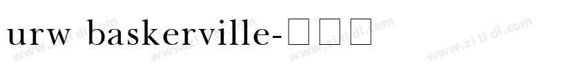 urw baskerville字体转换